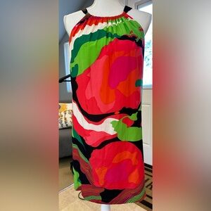 JB by Julie Brown Bright Multicolor Halter Mini Dress